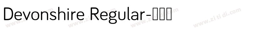 Devonshire Regular字体转换
